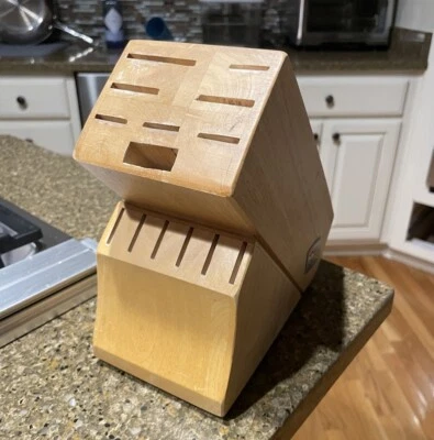 Chicago Cutlery 14 слотов нож блок дерево хранения - Изображение 1 из 4