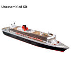 1:400 Queen Mary Ii Cruise Liner Ship 3D Paper Boat Model Unassembled Kit/Gifts
