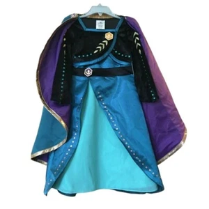 Disney Frozen 2 Anna Deluxe Halloween Costume Dress With cape S (4-6X) princess - Picture 1 of 9