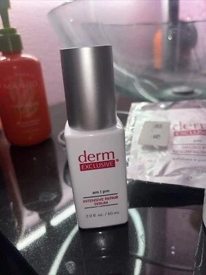Derm Exclusive AM/PM 强化修复精华 2.0 盎司 / 60 毫升密封全新未开封 — 第 1/4 张图片