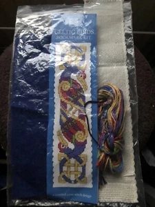 Textile Heritage Bookmark Cross Stitch Kit Celtic Birds Repackaged Unused - Picture 1 of 3
