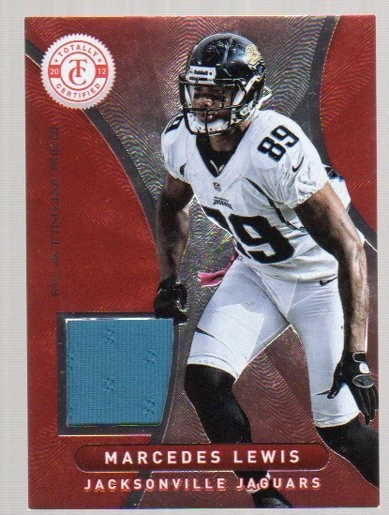 2012 Totally Certified Red Materials #35 Marcedes Lewis Jersey /299 - NM-MT - Image 1 of 1