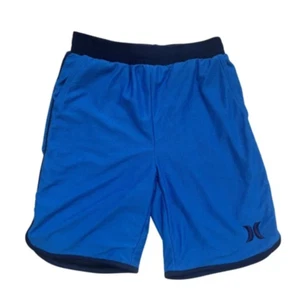 Boy's Royal Blue and Navy Hurley Basketball Shorts with Nike Dry Fit Size M - Picture 1 of 6