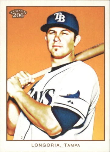 2009 TOPPS 206 EVAN LONGORIA #142B VARIATION SP (ref 0149) - Image 1 of 1