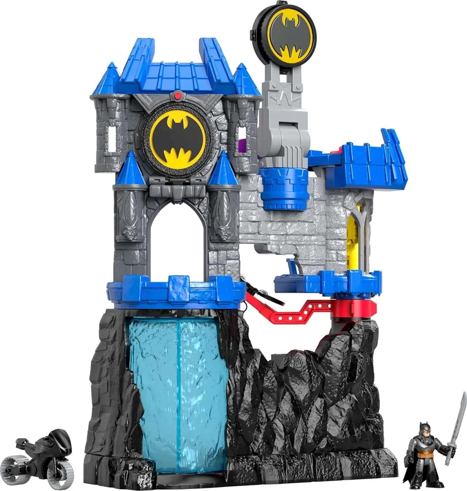 Imaginext DC Super Friends Batman Juguete, Wayne Manor Batcave Juego con Figura y Foto 1 de 4