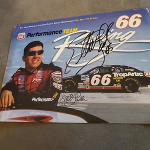 Elliott Sadler Nascar Phillips 66 Racing Team Signed Promo Card 1998 - Picture 1 of 2