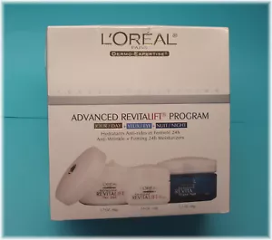 L'Oreal Revitalift Program Day,Night & Advanced, 1.7oz. 3 Jar Pack New *LOOK* - Picture 1 of 1