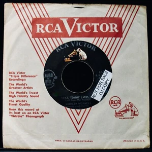 Marilyn Michaels: Tell Tommy I Miss Him~Teen Rock Promo 45~RCA VICTOR #47-7771 - Imagen 1 de 2