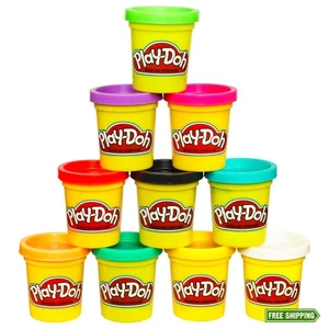 Play-Doh Modeling Compound 10-Pack, 2oz Cans, Non-Toxic (Ages 2+) - Picture 1 of 5