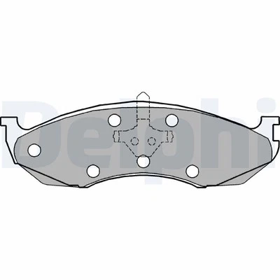 Disc Brake Brake Pad Set Delphi LP1615 Fits Jeep Kia Cherokee Grand Cherokee - Image 1 of 4