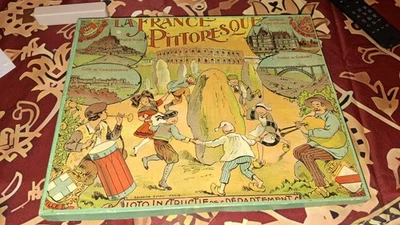 EXCEPTIONNEL : Jeu Ancien SAUSSINE "La France Pittoresque" - Loto Géographique  - Photo 1/4