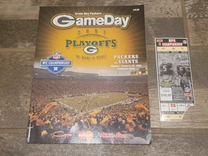 2008 NFC Championship Game Ticket Stub New York Giants Green Bay Packers Programm - Bild 1 von 23
