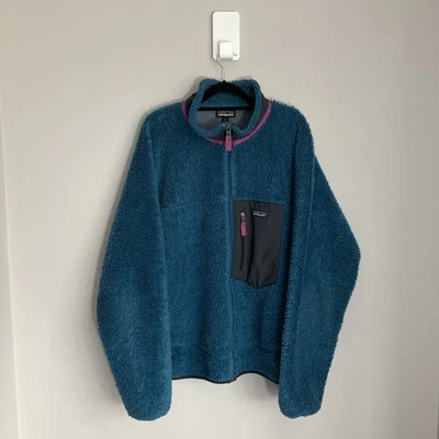 Patagonia Jacket Fleece Classic Retro X Mens XL Teal 23056 - Image 1 of 4