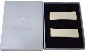Wedgwood Lifestyle Cruet Set Deko Box Silber Finish Sammlerstück  - Bild 1 von 14