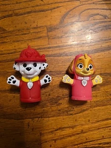 Nickelodeon Paw Patrol Fingerpuppen ~ Menge 2 Kinder Badespielzeug ~ 2 Zoll - Bild 1 von 2