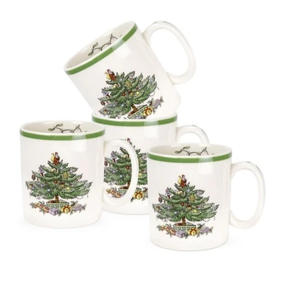 Taza árbol de Navidad Spode - Juego de 4 Foto 1 de 4
