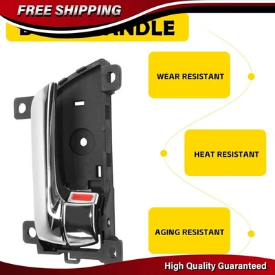 Interior Front/Rear Passenger Side Door Handle Chrome For 2011-15 Kia Sorento - Image 1 of 4