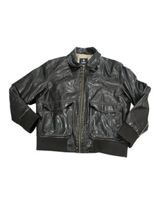 Etched Car Faux Leather Jacket - Picture 1 of 4