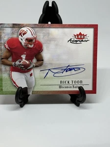 Fleer Retro '93 2012 Fleer Rookie Sensations Nick Toon #00AU-NT Auto Badgers SP - Imagen 1 de 10