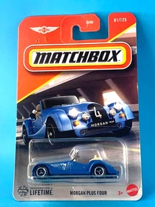 MATCHBOX 2025 MORGAN PLUS FOUR BLUE 81/125 JBP21 MBX SHOWROOM G. GOPINATH DESIGN - Picture 1 of 2
