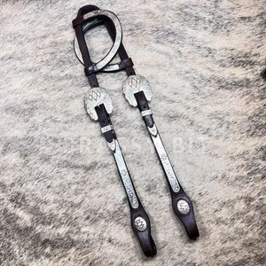 Circle Y Double Ear Silver Show Headstall - Picture 1 of 1