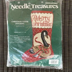 Needle Treasures Weihnachten Gans Nadelspitze Strumpf Kit Elsa Williams Vintage - Bild 1 von 8