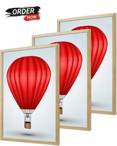 Cornice portafoto 24x30 set 3 cornici poster legno rovere beige 24"x30" 24 per 30 Natura - Foto 1 di 7