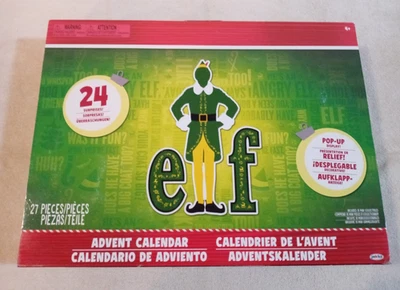 Jakks Pacific ELF Advent Calendar pop-up display NEW open box - Image 1 of 4