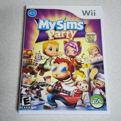 MySims Party (Nintendo Wii, 2009) Complete CIB Tested Video Game - Image 1 of 4