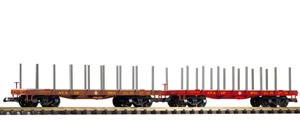 Piko 38773 Spur G SF Flachwagen mit Pfählen, 2 Stück - Bild 1 von 1