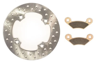 Rotor de freno trasero Polaris Hawkeye 300 2007-2011 2x4 y pastillas de freno de servicio severo Foto 1 de 4