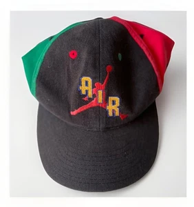 Air Jordan Vintage Color Block Mütze Kappe Kinder SnapBack Gummi MJ Logo Schrift Jordan - Bild 1 von 11