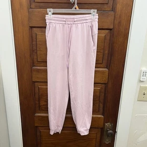 Lululemon sz 2 Soft Jersey Classic-Fit Mid-Rise Jogger Heathered Pink Peony - Picture 1 of 14