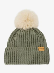Gorro LeMieux Clara Rib Romero | Tejido acanalado, forro de microfibra, pompón sintético - Imagen 1 de 6