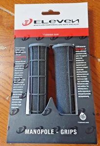 Bici Bicicletta MTB paia Manopole con tappi Manubrio Gomma Antiscivolo ELEVEN - Foto 1 di 3