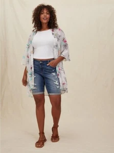 NWT Torrid Floral Kimono Duster Plus Size 3/4 US Sizes 22-26 - Picture 1 of 9
