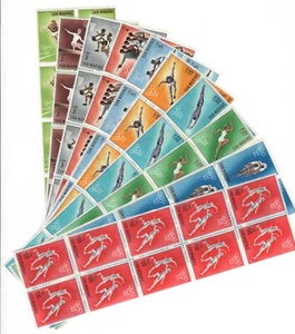 s33863 DEALER STOCK SAN MARINO 1964 MNH**  Olympic Games 10v (X 10 SETS) - Foto 1 di 1