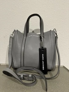 Bolso de Mano MARC JACOBS The Tag 21 Gris Roca Con Forro Aqua M0014439 ¡Raro! - Imagen 1 de 19