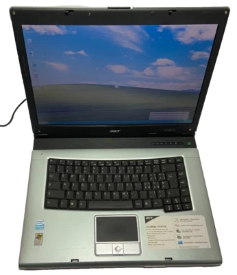 Acer 2430 Notebook PC Celeron 1.6ghz 512mb DDR 60gb HDD DVD Windows XP Pro SP3 - Immagine 1 di 4