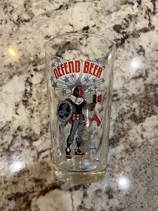Brooklyn Brewery Defender Pint Glass Defend Beer NY Comic Con '15 Khary Randolph - Picture 1 of 3