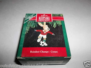 Hallmark Ornament Comet Reindeer Champs 1990 5th In Series QX4433 - NEW - Imagen 1 de 2
