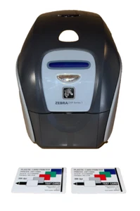 Zebra ZXP Series 1 Thermal ID Card Printer Single Sided USB 300dpi + PSU - Photo 1/7