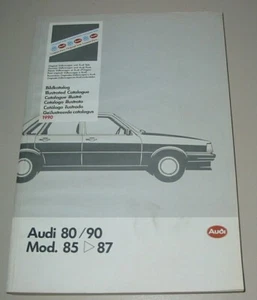 Ersatzteilkatalog Bildkatalog Audi 80 90 Typ 81 B2 Buch Katalog 1985 - 1987 Buch - Picture 1 of 12