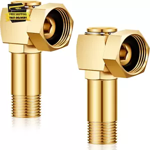 2 Pieces Hose Reel Swivel Fittings Garden Hose Reel Replacement Parts Brass Repl - Picture 1 of 12