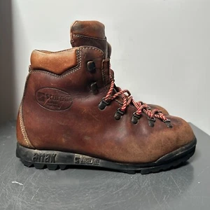 Scarpa Asolo Boots Mens Size 41 Brown Tan Leather Hiking Mid Top Ankle Attak - Picture 1 of 10