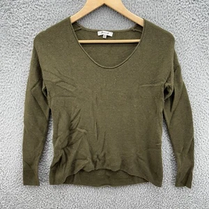 Madewell Sweater Womens XXS Green V-Neck Merino Wool Blend Pullover Long Sleeve - Picture 1 of 7