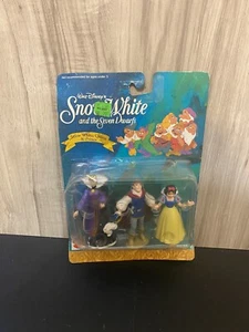 Mattel Disney Snow White Evil Queen Prince Charming  PVC Figures Set Cake Topper - Picture 1 of 4