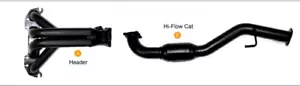 DPE Extractor/Headers NISH126/FX-570 FOR NISSAN XTRAIL 2.5L 4CYL QR25 2001 ON - Picture 1 of 5