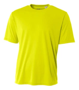 A4 Mens Dri-Fit Workout Running Cooling Performance Crew Jogging T-Shirt - N3142 - Picture 1 of 37