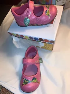 Epic C Butterfly Pink Stride Rite Girls Shoes Silver Size 4 M - Picture 1 of 6